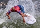 Surfing champion Kelly Slater at the September 2019 Freshwater Pro event at Lemoore's Surf Ranch. The World Surf League returns to Lemoore on August 9.